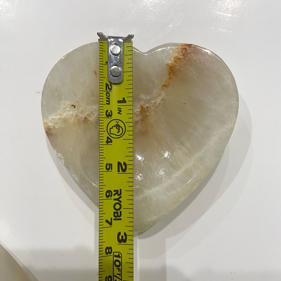 Vintage MCM Set 4 Onyx Alabaster Paper Weight Ashtray Spade Diamond Heart Club - Picture 7 of 13